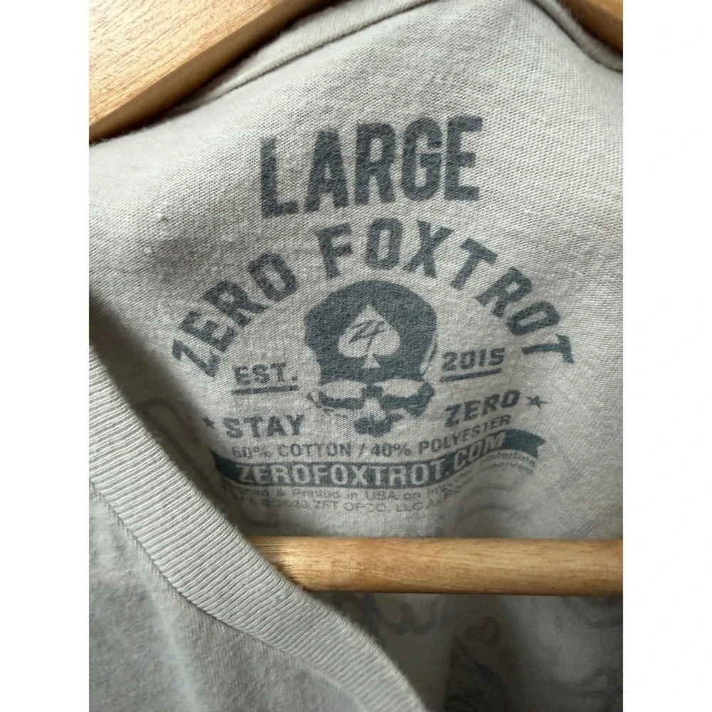 Zero Foxtrot Gulf War Air Superiority F-16 Tornado Graphic T-Shirt Mens Large - Picture 5 of 7